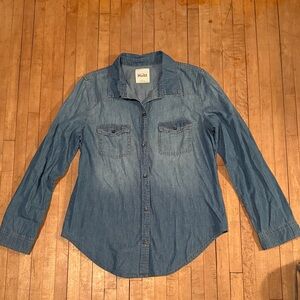 Mudd Blue Button Down Shirt NWT